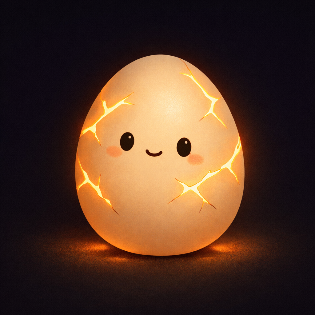 Egg — a friendly glowing egg character